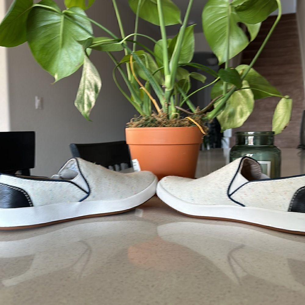 Kodiak Blairmore White Speckled Loafers Slip On 9.5 Leather Upper Walking Casual - Picture 13 of 14